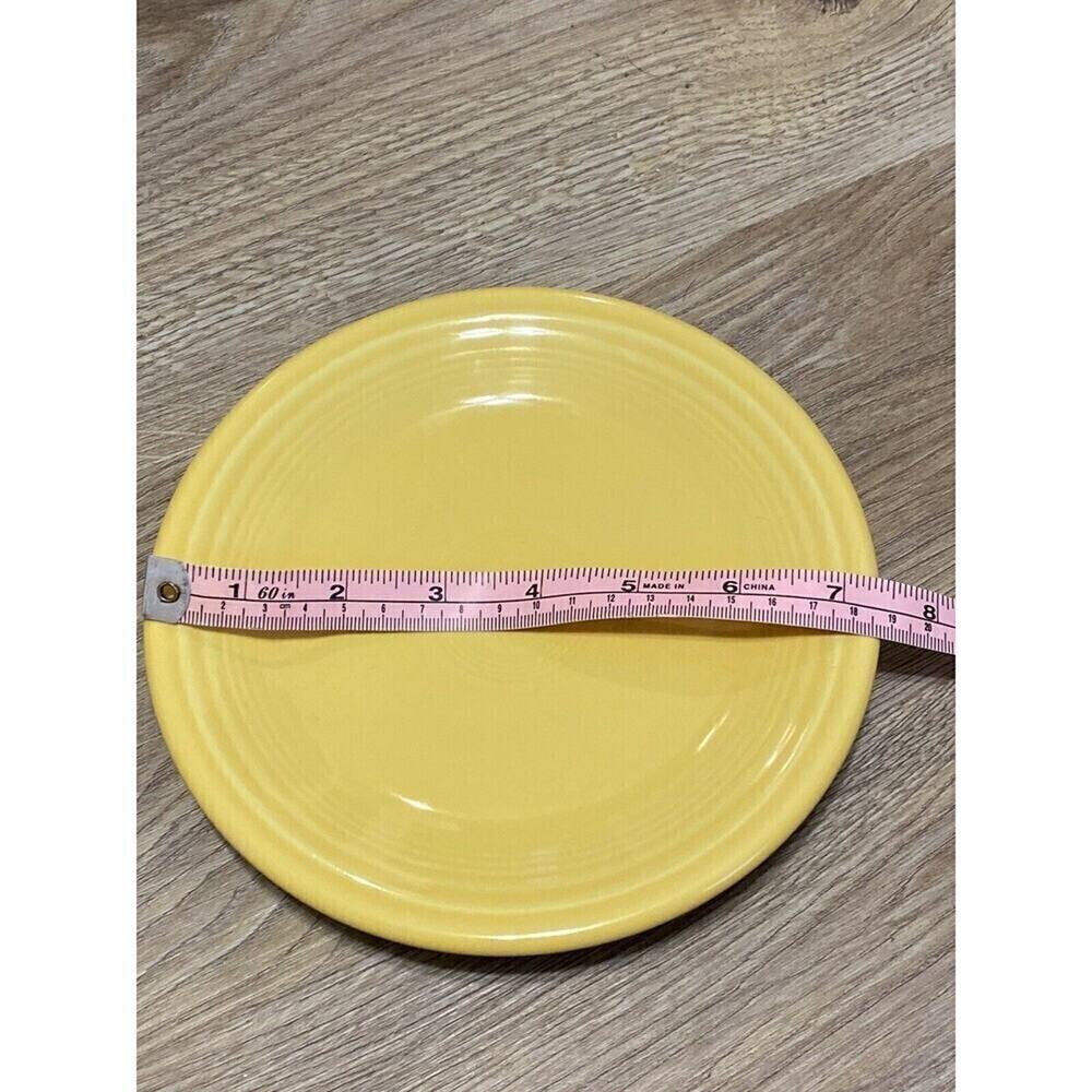 Vintage Fiestaware Sunflower Yellow Plate 7.5 Inches Salad Dessert Set Of 2